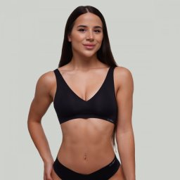 GymBeam Sutien fără cusături Black XL