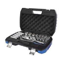 Hyundai - HY-59653 - Set capete chei tubulare, 10-32 mm, patrat 1/2 inch, 29 bucati