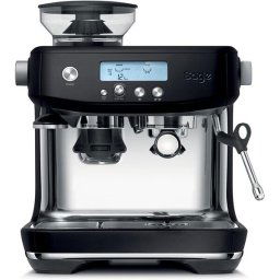 Espressor manual SAGE SES878BTR, sistem termic ThermoJet, Negru cu Argintiu