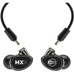 Casti hibride modulare MEE Audio MX4 Pro, fum/negru