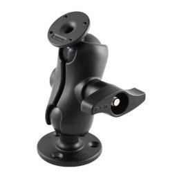 RAM® Ball Mount cu placa AMPS rotunda si placa rotunda mare - scurt