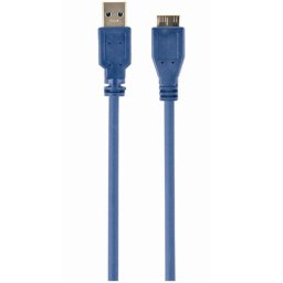 Cablu alimentare si date Gembird, USB 3.0 (T) la Micro-USB 3.0 (T), 0.5m, Albastru, CCP-mUSB3-AMBM-0.5M