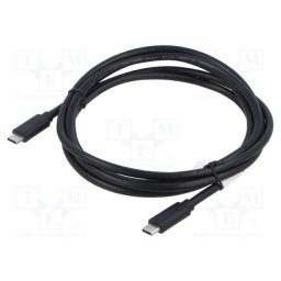 Cablu USB-C M/M 3.1 GEN 2 1.8M 10GB/S PD100W negru Lanberg