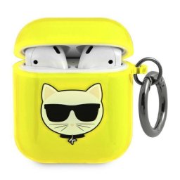 Husă Karl Lagerfeld Choupette pentru AirPods 1/2 – Galben