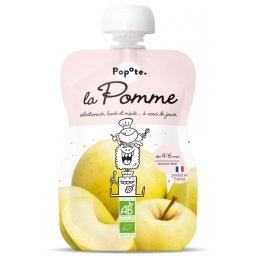 Piure BIO cu 100% mere, +4 6 luni Popote