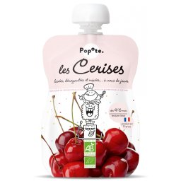Piure BIO cu 70% cirese, +4 6 luni Popote