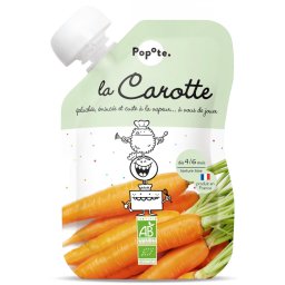 Piure BIO cu 82% morcovi, +4 6 luni Popote