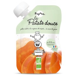 Piure BIO cu 78% cartofi dulci, +4 6 luni Popote