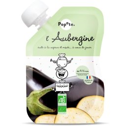 Piure BIO cu 58% vinete, +4 6 luni Popote