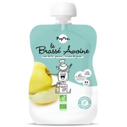 Piure BIO cu 54% lapte de ovaz si mere, +6 luni Popote