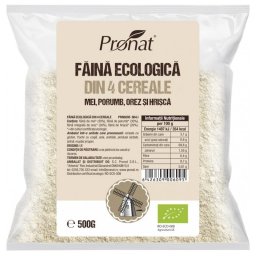 Mix de Faina fara Gluten, 4 Cereale – Eco 500g Pronat