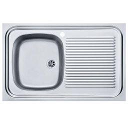 Chiuveta Franke SXL 711, 80x50 cm, Cuva stanga, Inox Dekor, 103.0631.855