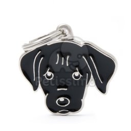 My family medalion - Labrador 1 buc - negru (MF31)