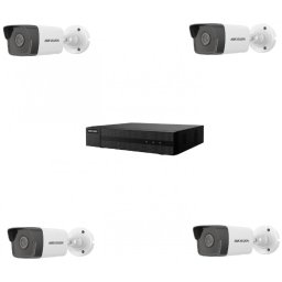 Kit 4 camere de supraveghere Hikvision bullet