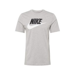 Nike Sportswear Tricou 'Icon Futura' gri amestecat / negru / alb