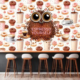 Fototapet Espresso Yourself - Good Vibe FTSN3B (Alege materialul: : Tapet Hartie Semilucios + Adeziv)