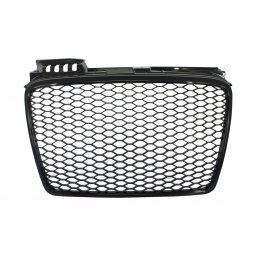 Grila Centrala AUDI A4 (B7) Facelift (2004-2008) RS4 Negru Lucios Performance AutoTuning