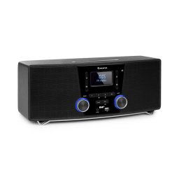 Auna Stockton, sistem stereo micro, max. 20W, DAB +, UKW, CD player, BT, OLED, negru (MG3-Stockton)