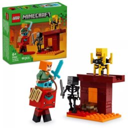 LEGO® Minecraft® Bătălie deasupra lavei în Nether 21266