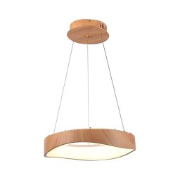 Lustră LED pe cablu LED/18W/230V 3000K ø 40 cm maro