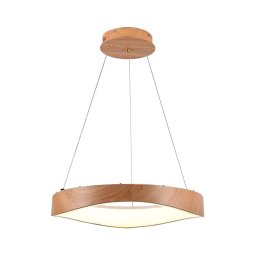 Lustră LED pe cablu LED/25W/230V 3000K ø 50 cm maro