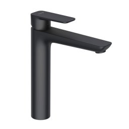Baterie inalta lavoar, Kludi, Pure & Style, fara ventil, negru mat