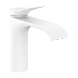 Baterie lavoar, Hansgrohe, Vivenis 110, CoolStart, cu ventil, alb mat