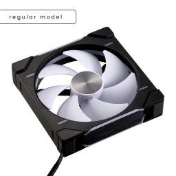 D30 PWM Reverse Airflow, D-RGB, Ventilator de 140 mm, 1880 rpm, Negru