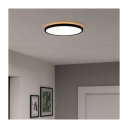 Eglo 901438-LED Plafonieră baie ROVITO 13,9W/230V pr.30cm IP44 negru