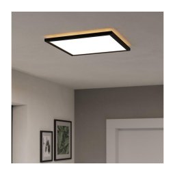 Plafonieră LED RGBW dimabilă de exterior Eglo 901467 ROVITO-Z 17,6W/230V 39x39cm IP44 negru