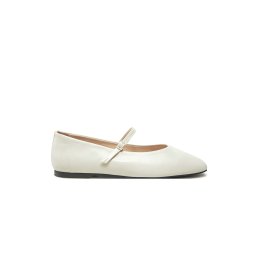CALVIN KLEIN Balerine Mary Jane - Lth HW0HW02307 ACG dk ecru