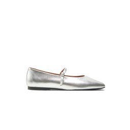 CALVIN KLEIN Balerine Mary Jane - Met HW0HW02269 02Y silver