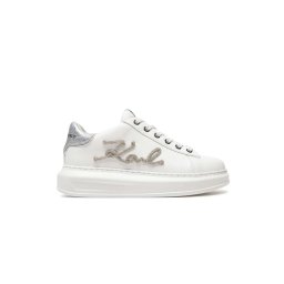 KARL LAGERFELD Sneakers Kapri Signia Rhinestone Lo KL62511G 01s-white lthr w/silver