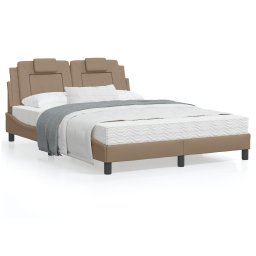 Pat cu saltea, cappuccino, 120x200cm piele ecologica GartenMobel Dekor