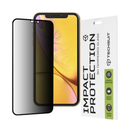 Folie sticla iPhone XR Techsuit 111D Privacy Full Glue, negru