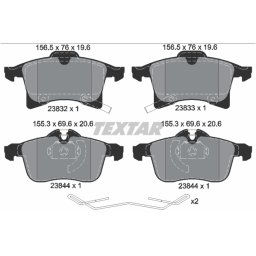 Set placute frana punte fata Textar Opel Astra H 2383204