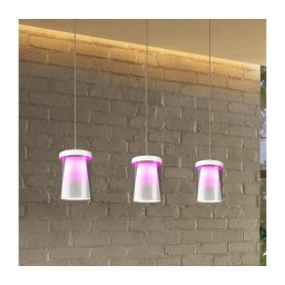 Lustră LED RGBW dimabilă pe cablu Eglo 901122 CHIUSELLO-Z 3xLED/3,7W/230V alb