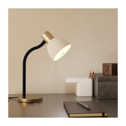Eglo 901061 - Lampă de masă MACERE 1xE14/25W/230V, neagră/crom mat