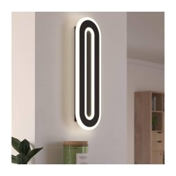 Aplică LED Eglo 901242 MACCHIONI LED/12W/230V 4000K negru