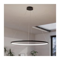 Lustră LED dimabilă pe cablu Eglo 901637 PARRUTA LED/40W/230V negru + telecomandă