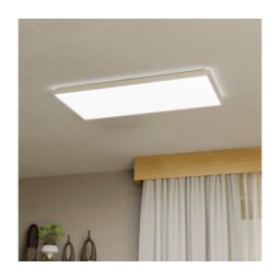 Plafonieră LED de exterior Eglo 901453 ROVITO 17,2W/230V 30x57 cm IP44 alb