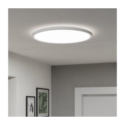 Plafonieră LED dimabilă de exterior Eglo 901459 ROVITO-R 16,8W/230V d. 50 cm IP44 alb + telecomandă