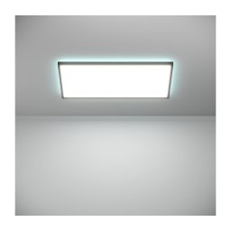 Plafonieră LED RGBW dimabilă de exterior Eglo 901469 ROVITO-Z 17,2W/230V 30x57 cm IP44 negru