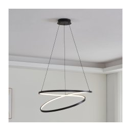 Lustră LED pe cablu Eglo 901138 RUOTALE LED/42W/230V 3000K negru