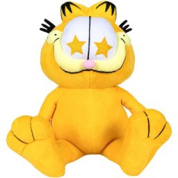Jucarie din plus garfield cu stelute, 25 cm asezat
