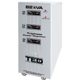 Stabilizator retea 400v maxim 82KVA 64 Kw cu servomotor trifazat TED82K3SVC