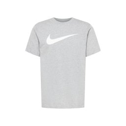 Nike Sportswear Tricou 'Swoosh' gri amestecat / alb