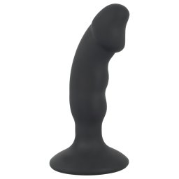 Black Velvets - vibrator anal cu penis reîncărcabil - silicon negru