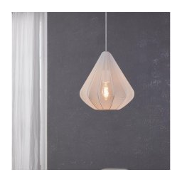 Lustră pe cablu Eglo 43996 DOLWEN 1xE27/40W/230V d. 33,5 cm alb