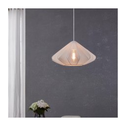Lustră pe cablu Eglo 43997 DOLWEN 1xE27/40W/230V d. 42,5 cm alb